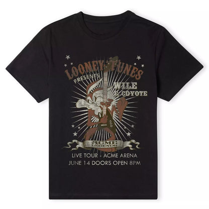 Official Looney Tunes Wile E Coyote Guitar Arena Tour Unisex T-Shirt