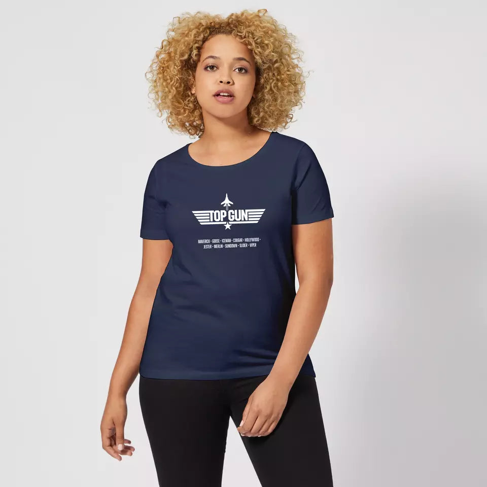 Official Top Gun Codenames Women’s T-Shirt – Bold, Stylish & Ready for Maverick-Level Adventures!