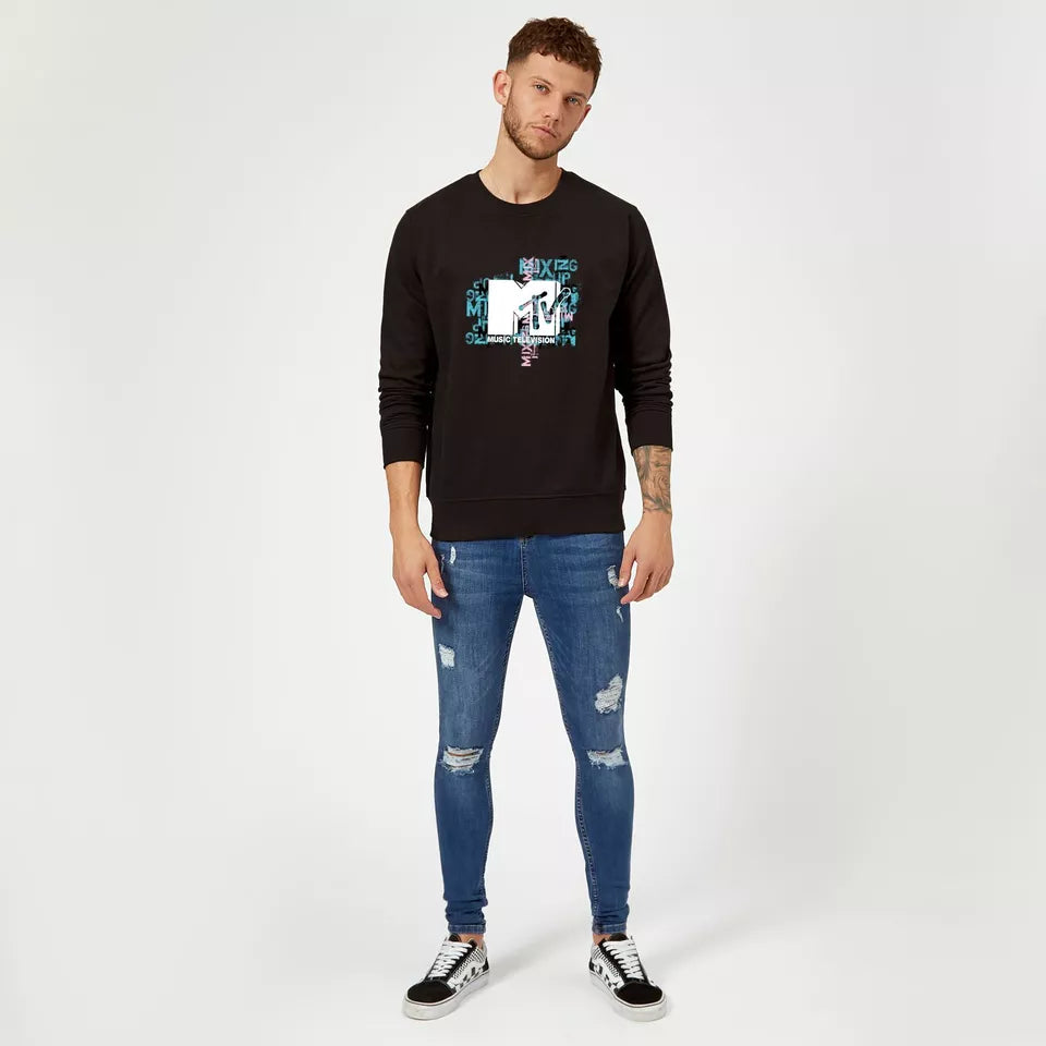 Official MTV Typography Unisex Adult Sweatshirt