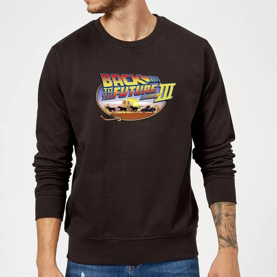 Official Back to the Future Lasso Sweatshirt - Black