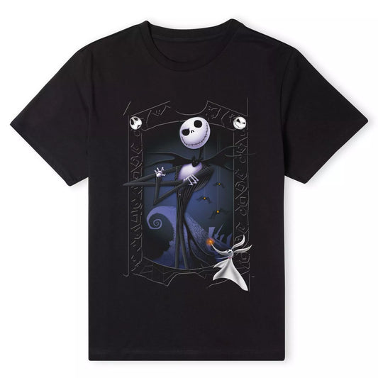 Official Nightmare Before Christmas Jack Skellington Zero Pose T-Shirt - Black