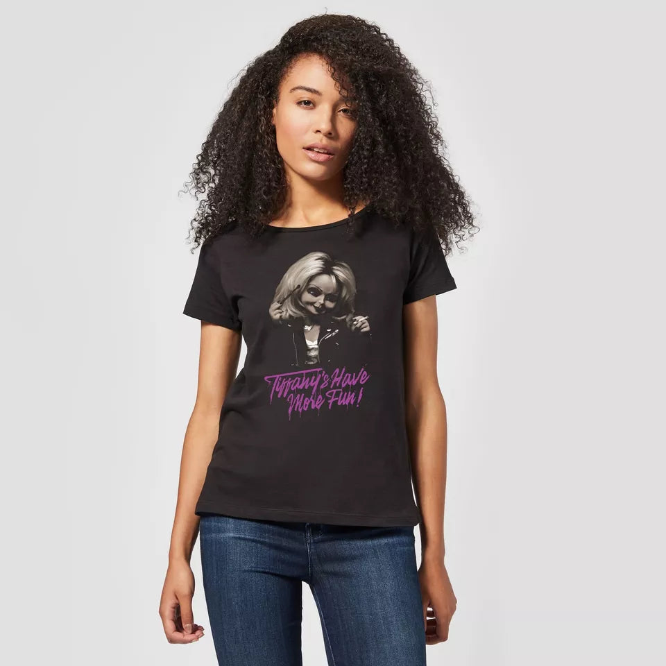 Official Chucky Tiffanys Have More Fun Women's T-Shirt