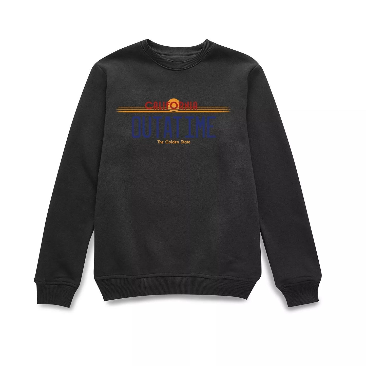 Official Back to the Future Outatime Plate Sweatshirt - Black