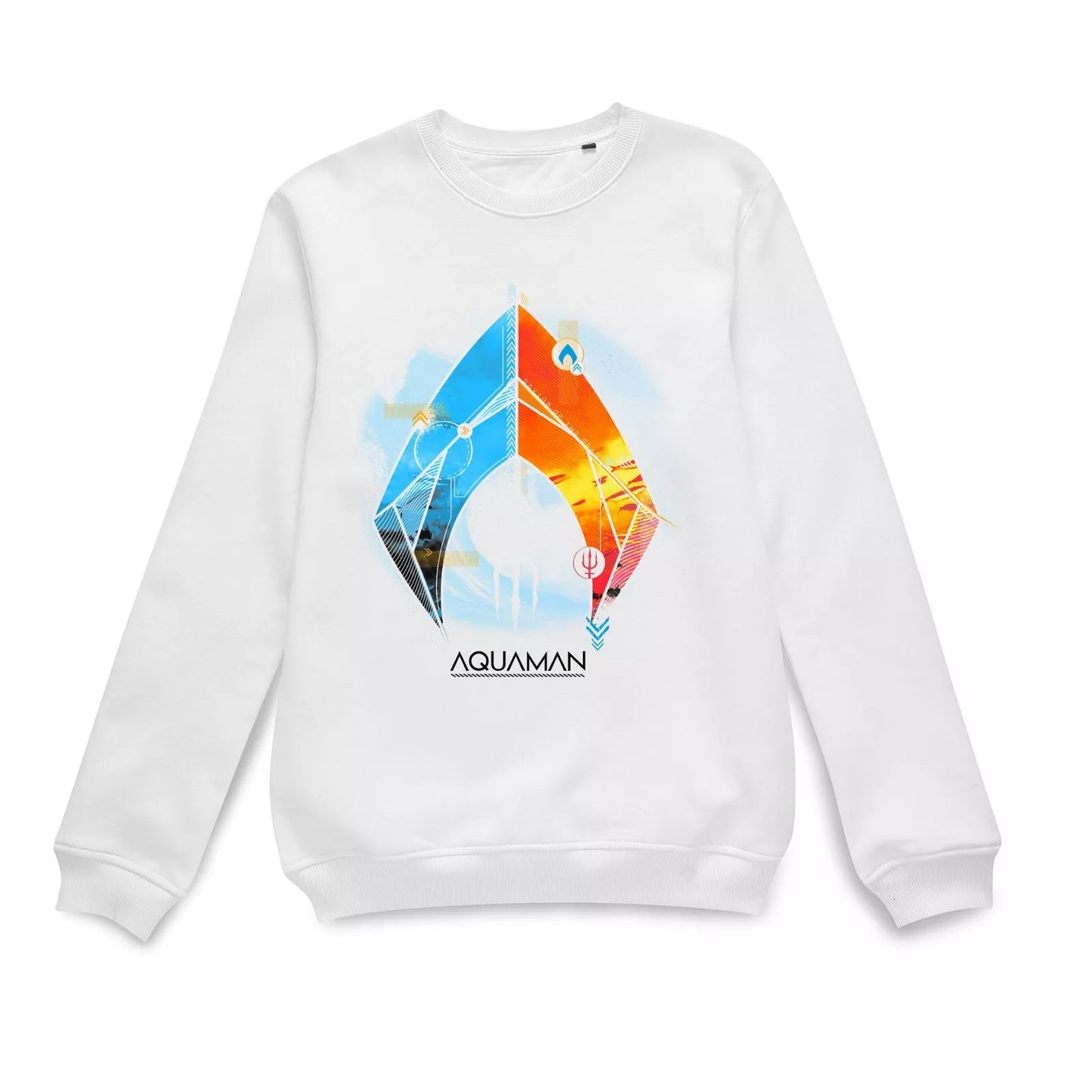 Official Aquaman Movie Aquaman Back to the Beach Sweatshirt - White