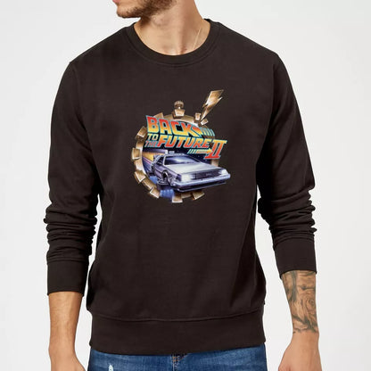 Official Back to the Future Clockwork Sweatshirt - Black