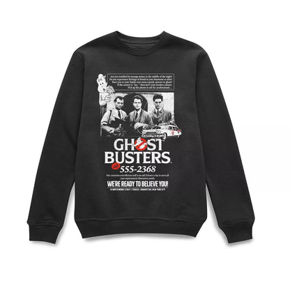 Official Ghostbusters Vintage Advert Sweatshirt - Black