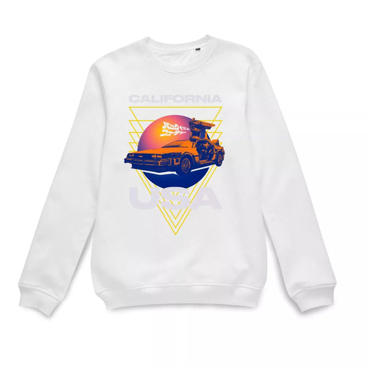 Official Back to the Future Tri Sunset Sweatshirt - White