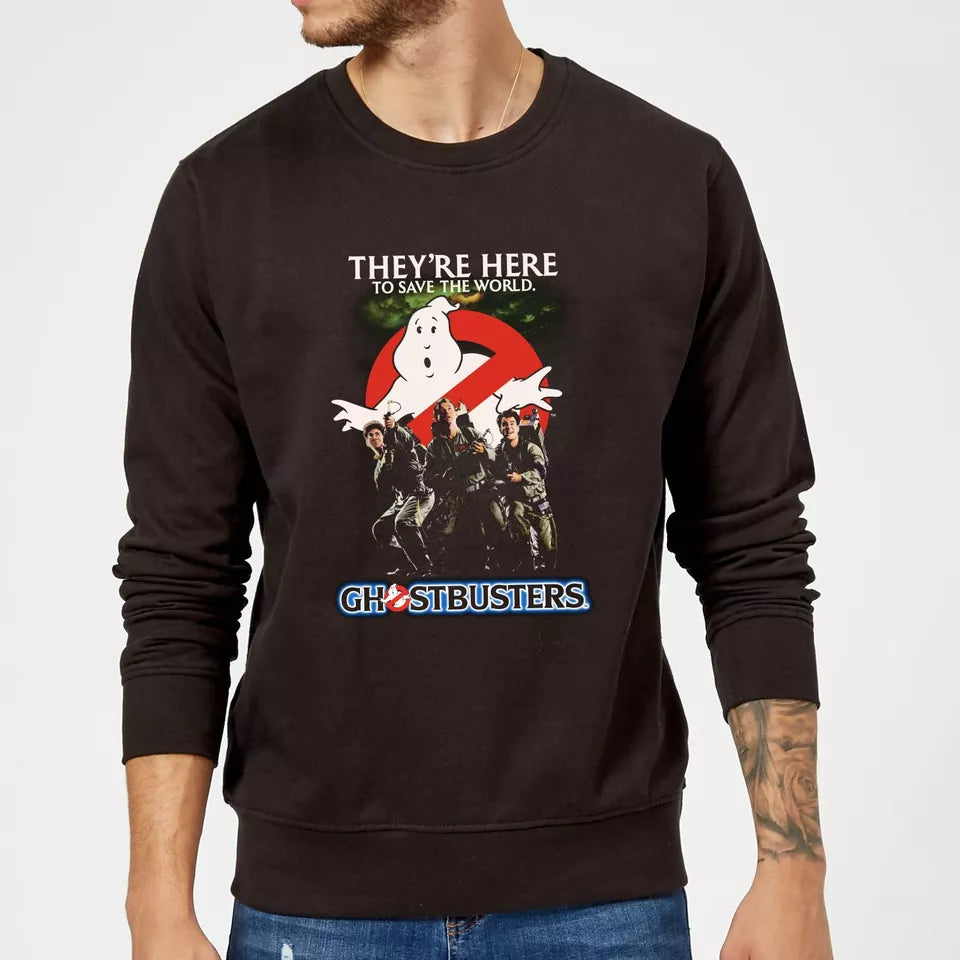 Official Ghostbusters Classic Poster Sweatshirt - Black