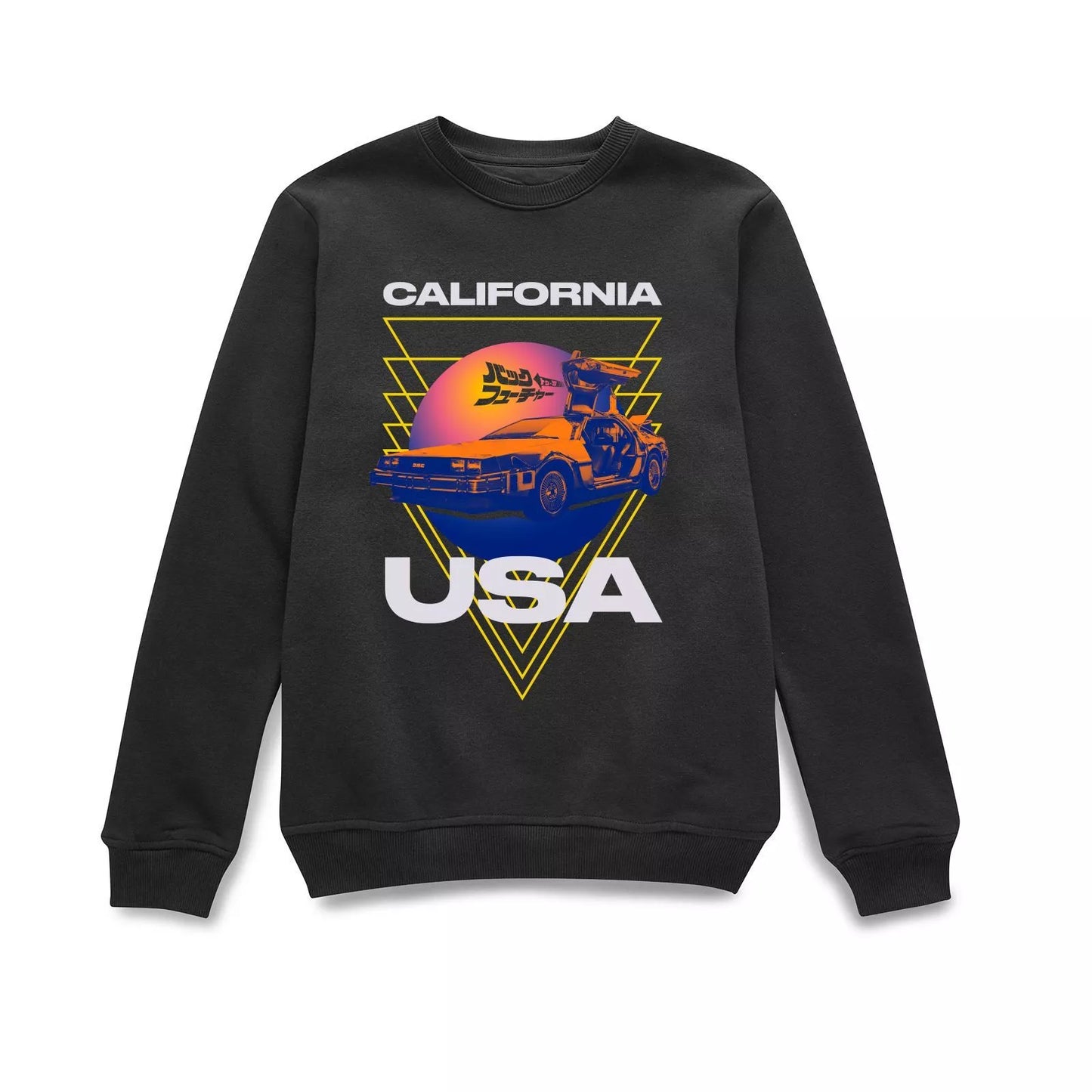 Official Back to the Future Tri Sunset Sweatshirt - Black