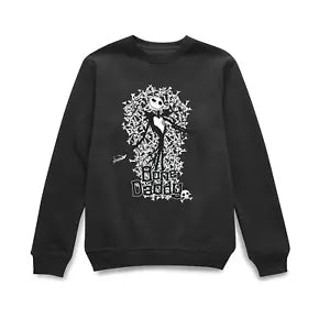 Nightmare Before Christmas Jack Skellington Bone Daddy Sweatshirt - Black