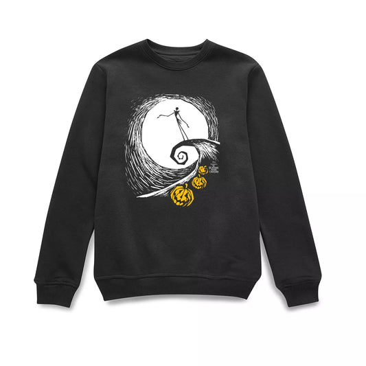 Nightmare Before Christmas Jack Skellington Pumpkin King Sweatshirt - Black