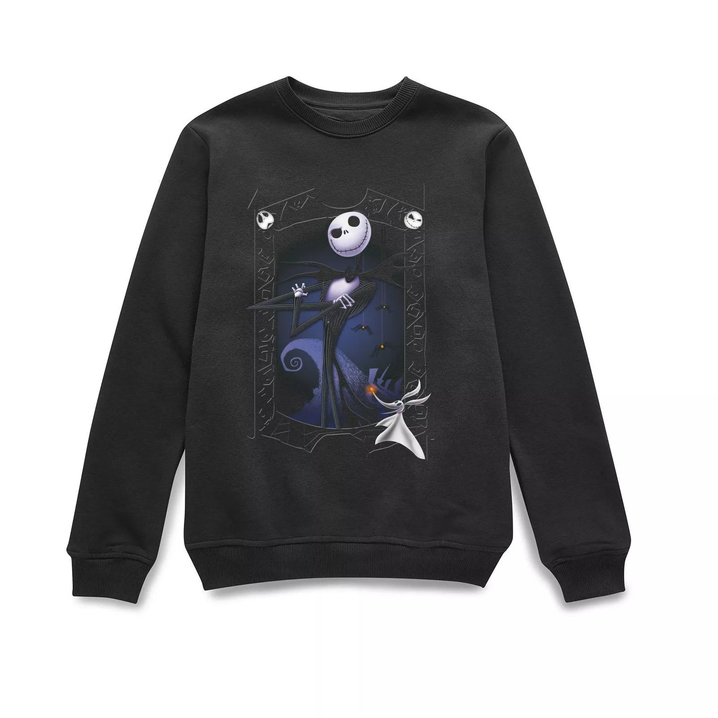 Nightmare Before Christmas Jack Skellington Zero Pose Sweatshirt - Black